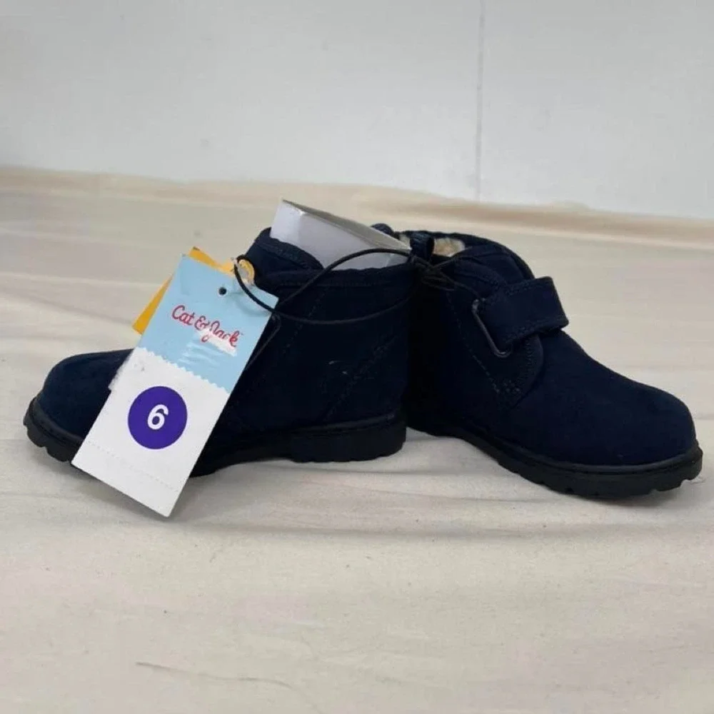 Cat & Jack navy blue kids boots